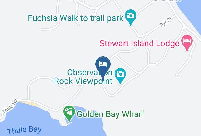 Observation Rock Lodge Stewart Island Map