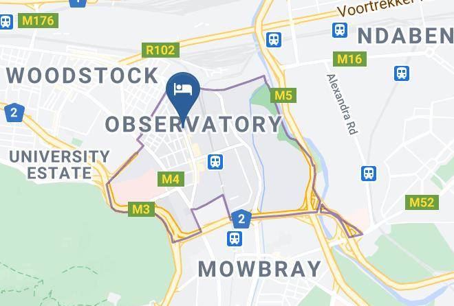 City Of Cape Town - Observatory Backpackers Maps