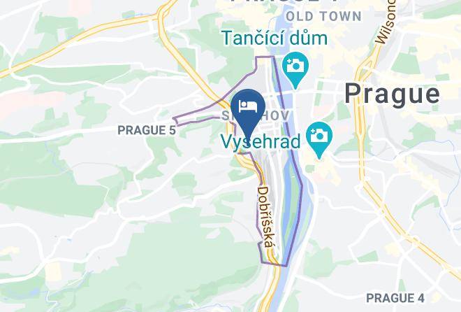 Prague - Occidental Praha Five Maps