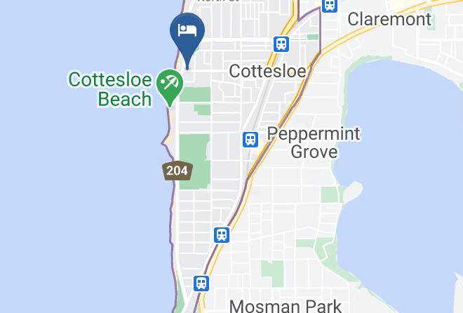 Cottesloe - Ocean Beach Backpackers Maps