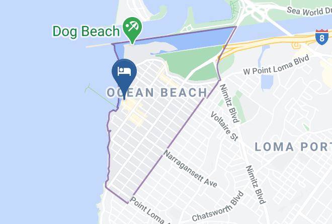 San Diego - Ocean Beach Hotel Maps