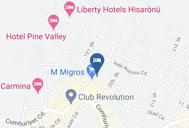 Fethiye - Ocean Blue High Class Hotel Maps