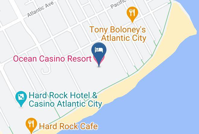Ocean Casino Resort Map