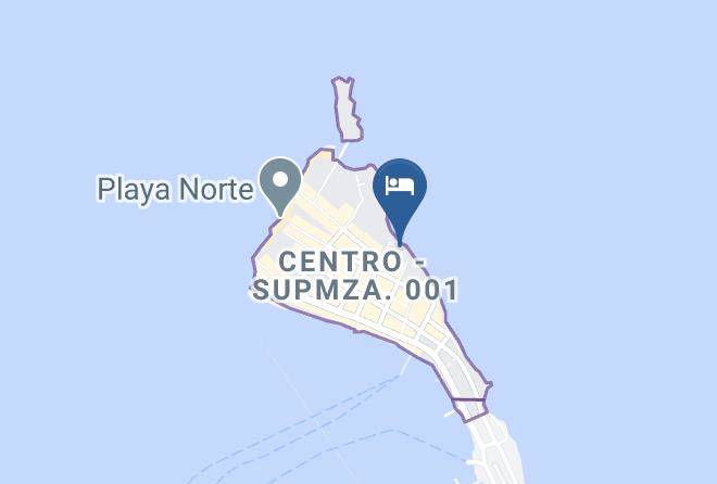 Isla Mujeres - Ocean Drive Condo Hotel Maps
