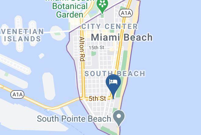 Miami Dade - Ocean Five Hotel Maps