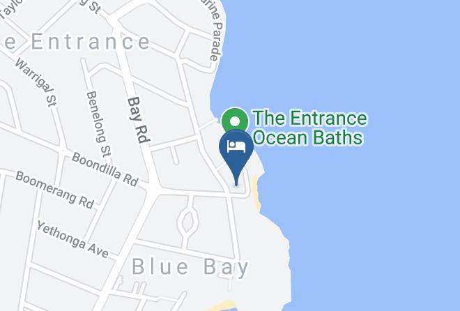 Ocean Front Motel At Blue Bay Map