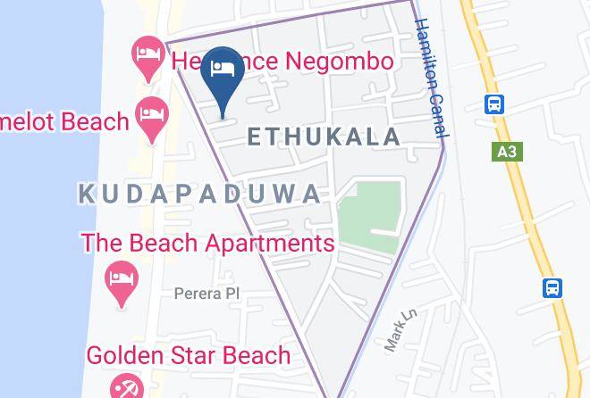 Colombo - Aqua Glory Hotel Negombo Maps