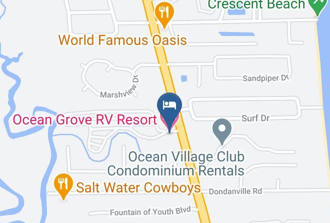 St Johns - Ocean Grove Rv Resort Maps