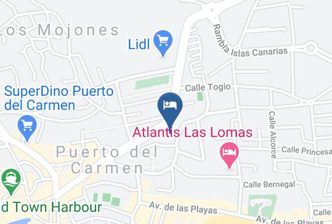 Las Palmas - Ocean Lanzamar Maps