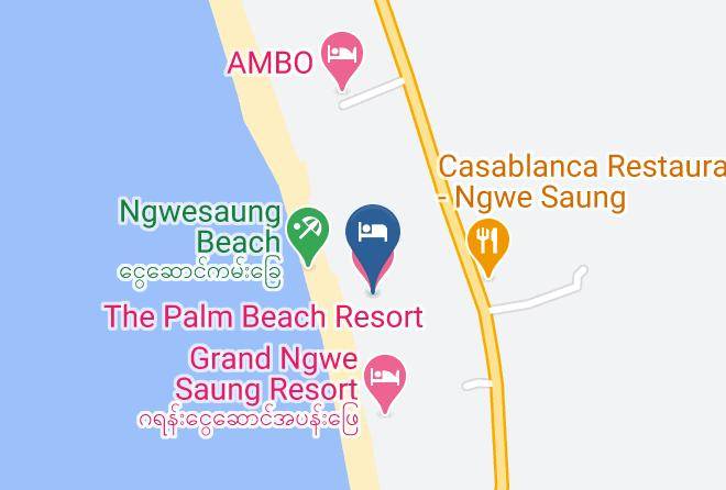 Ocean Paradise Resort Map - Ayeyarwady - Pathein