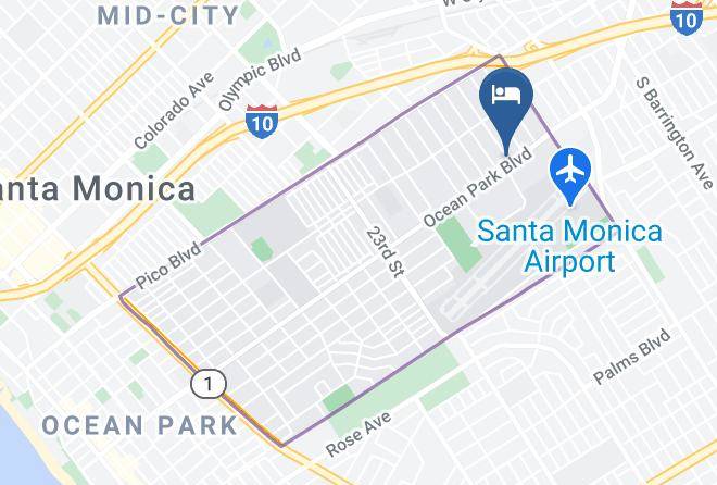Los Angeles - Ocean Park Hotel Maps