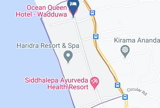 Colombo - Ocean Queen Hotel Wadduwa Maps