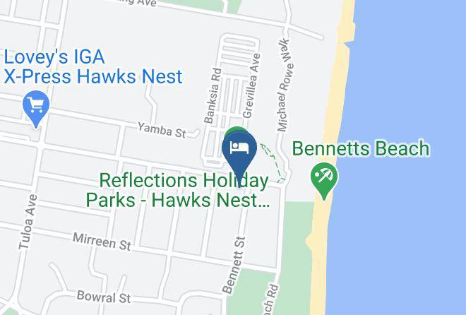 Mid Coast - Ocean Side Hawks Nest Maps