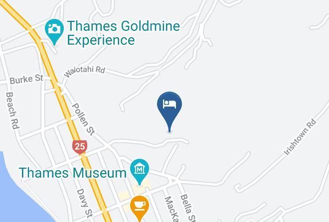 Thames Coromandel - Ocean View B&b Maps