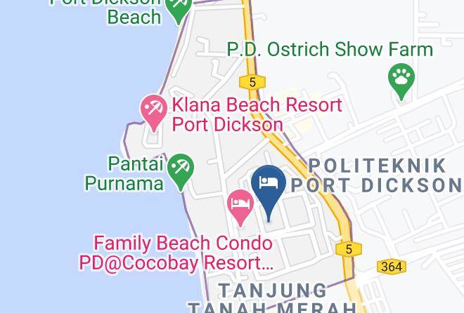 Sirusa - Ocean View Resort Teluk Kemang Maps