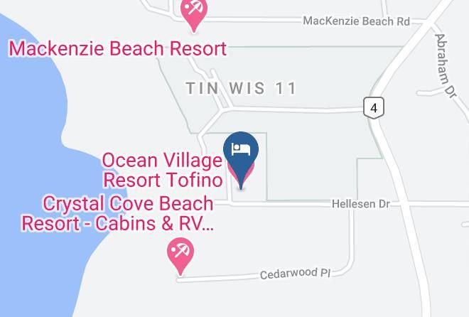 Ocean Village Resort Tofino Map
