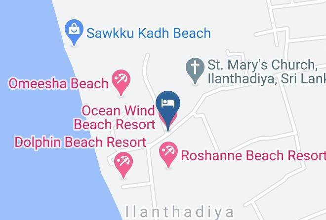 Kurunegala - Ocean Wind Beach Resort Maps
