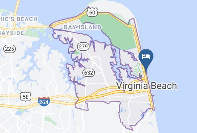 Virginia Beach City - Ocean Beach Club Resort By Diamond Resorts Maps