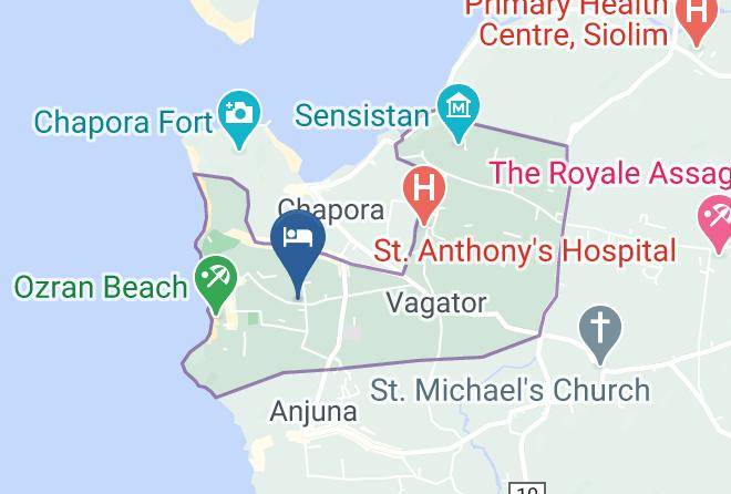 Bardez - Oceanbliss Beach Resort Maps
