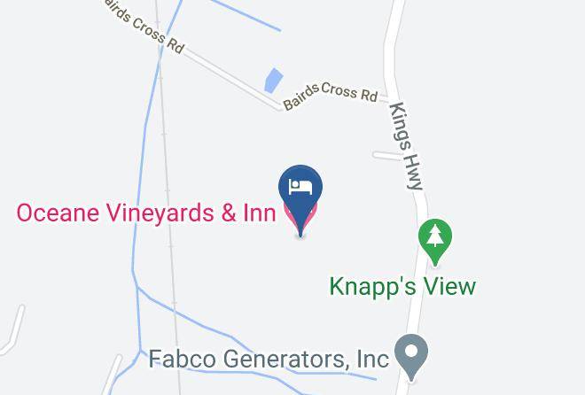 Oceane Vineyards & Inn Map