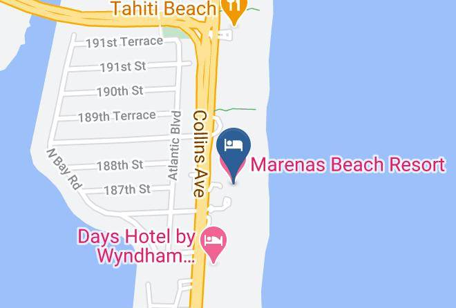 Miami Dade - Oceanfront Apt At Marenas Beach Resort Maps