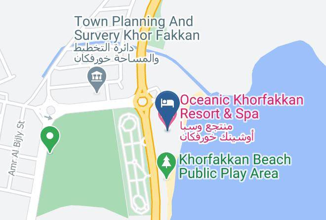 Khor Fakkan - Oceanic Khorfakkan Resort & Spa Maps