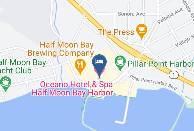 San Mateo - Oceano Hotel & Spa Half Moon Bay Harbor Maps
