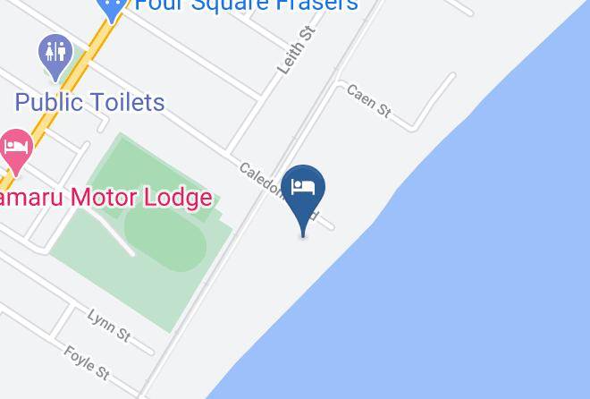Waitaki Otago - Oceanview Eco Motor Park Maps