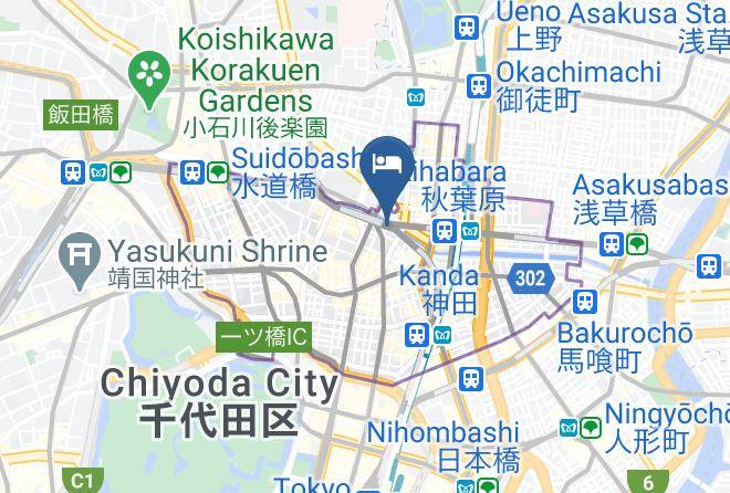 Chiyoda Ward - Ochanomizu Hotel Juraku Maps
