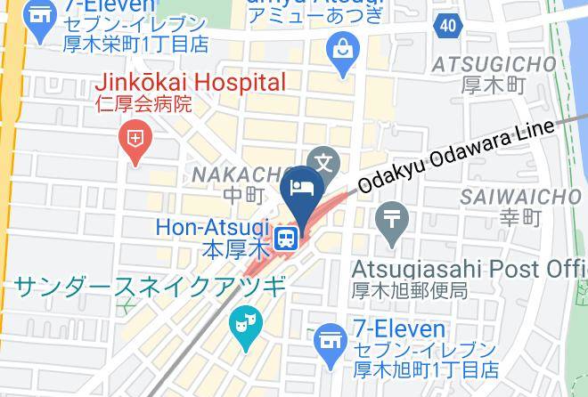 Atsugi City - Odakyu Station Hotel Hon Atsugi Maps
