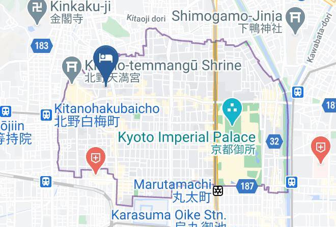 Kyoto City Kamigyo Ward - Odoru Chika Maps