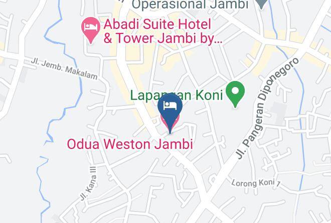 Odua Weston Jambi Hotel Map