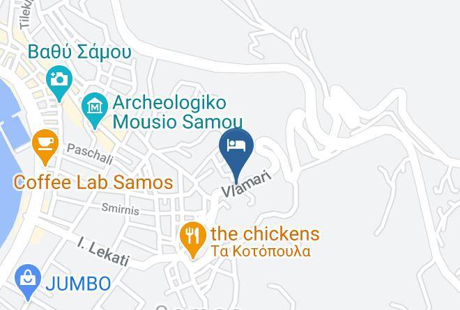 Samos - Odysseas Hotel Maps