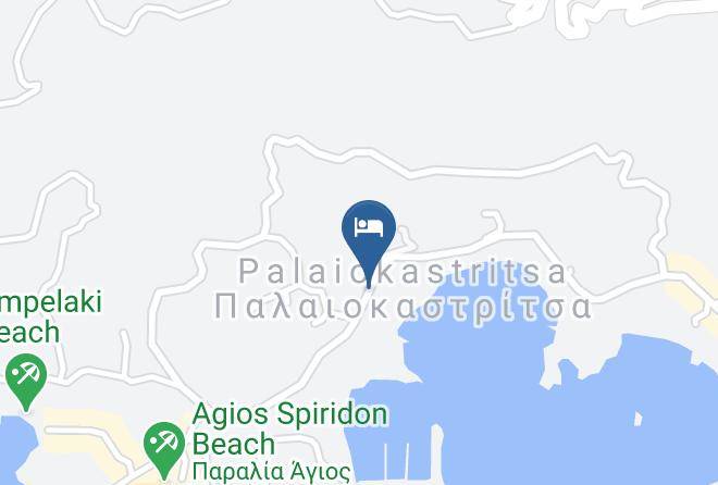 Kerkira - Odysseus Hotel Paleokastritsa Corfu Maps