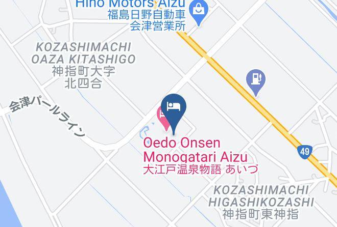 Aizuwakamatsu City - Oedo Onsen Monogatari Aizu Maps