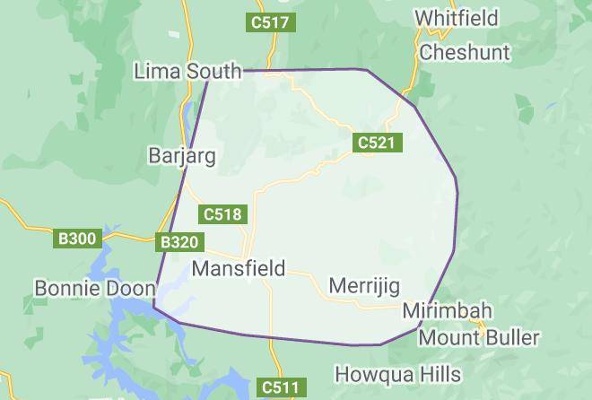 Mansfield - Off Mountain Accommodation Maps