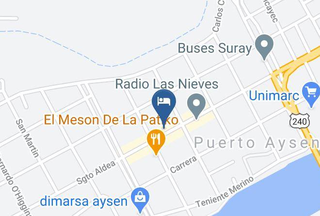 Aysen Province - Oficina Complejo Turistico Ecoturismo La Pancha Maps