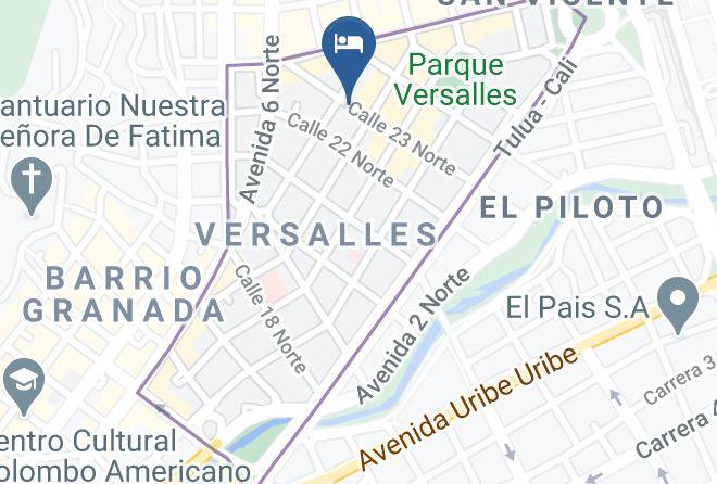 Cali - Ofihotel Versalles Maps