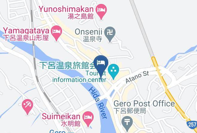 Gero City - Ogawaya Onsen Hotel Maps