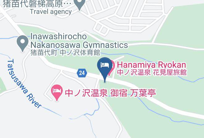 Inawashiro Townyama District - Ogiya Ryokan Maps