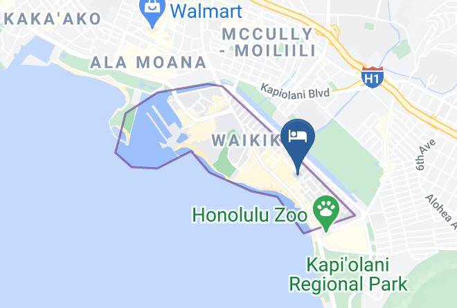 Honolulu - Outrigger Waikiki Paradise Hotel Maps