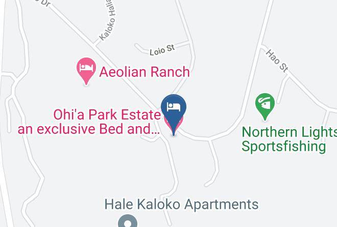 Hawaii - Ohi'a Park Estate An Exclusive Bed And Breakfast Maps