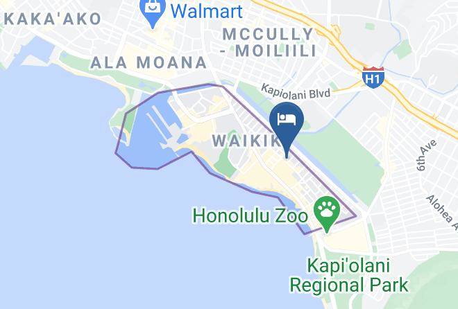 Honolulu - Ohia Waikiki Studio Suites Maps