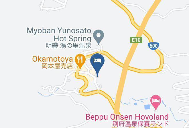 Beppu City - Okamotoya Ryokan Maps