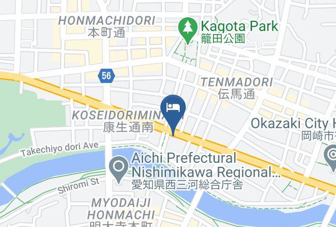 Okazaki Daiichi Hotel East Hall Map