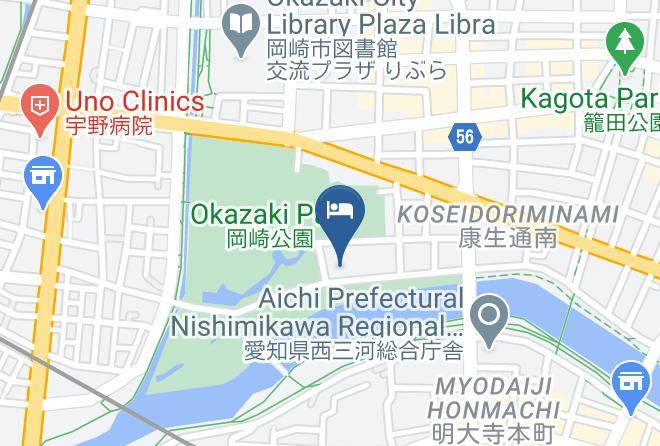 Okazaki City - Okazaki New Grand Hotel Maps