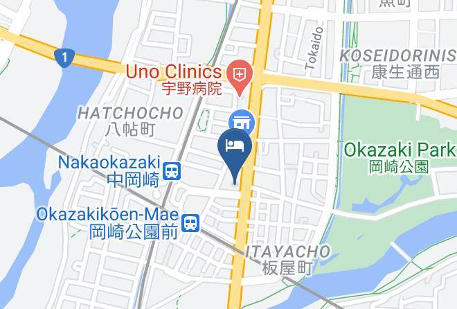 Okazaki City - Okazaki Ohwa Hotel Maps