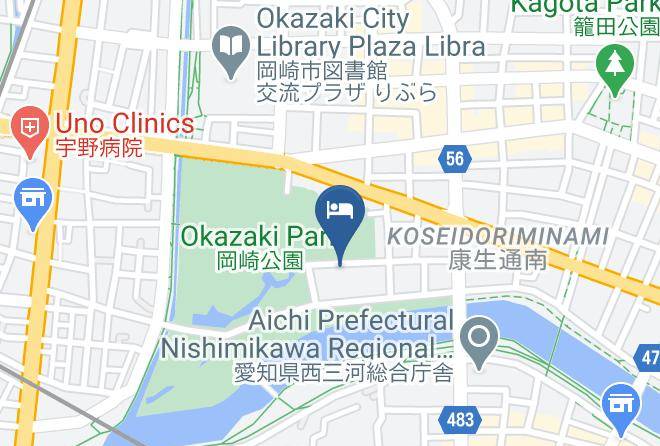 Okazaki City - Okazaki Single Hotel Maps