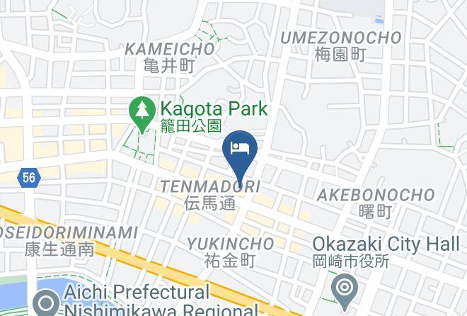 Okazaki City - Okazaki Sun Hotel Maps