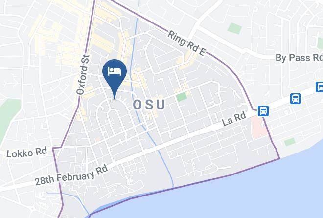 Accra - Okera Inn Hotel Maps